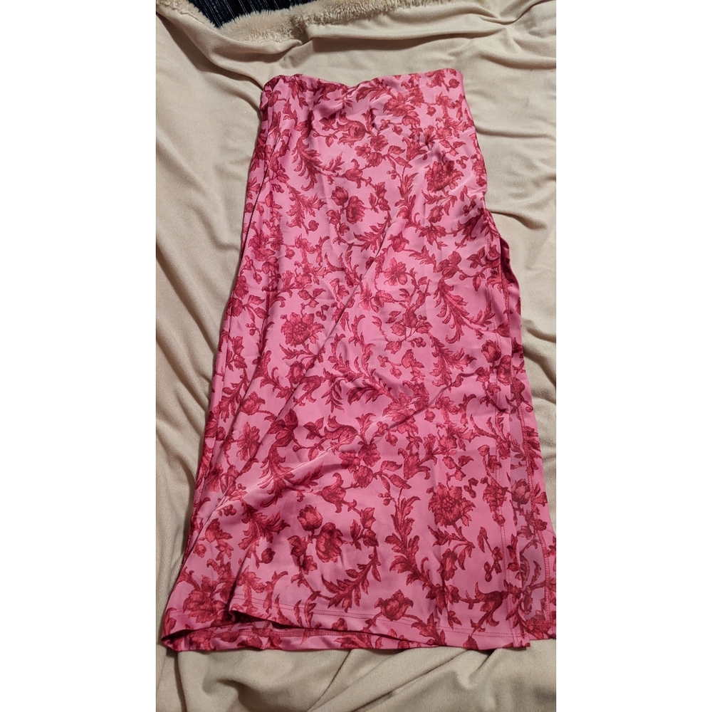 Urban Outfitters Midi Skirt Satin Slit NWOT